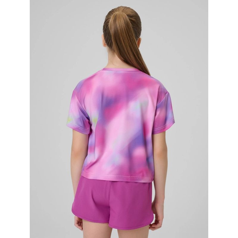 Girls' quick-drying sports T-shirt 4F 4FJRSS26TFTSF2394-90A 4f