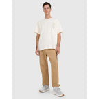 Men's oversized printed T-shirt 4F 4FRAW25TTSHM3220-11S