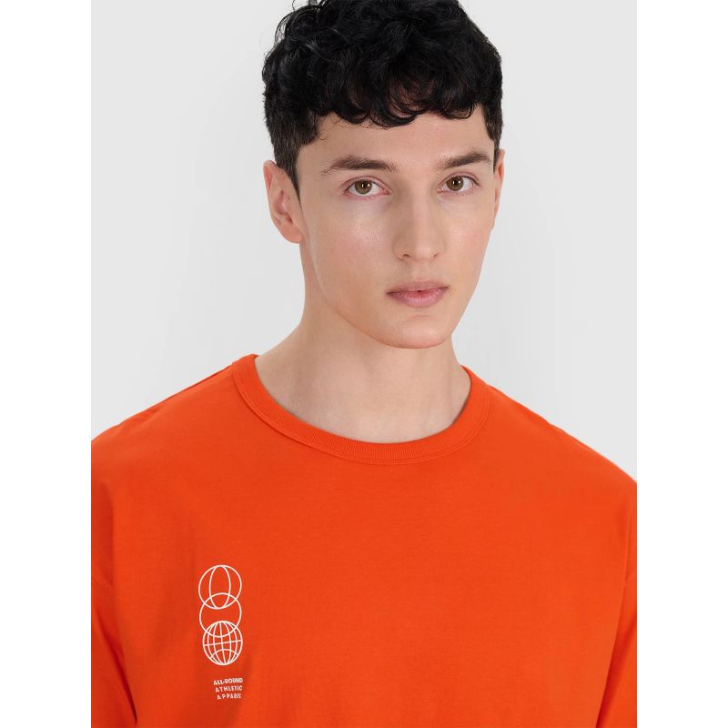 Men's oversize printed T-shirt 4F 4FRSS25TTSHM2652-70S *Kategoria tymczasowa Your Sports Performance