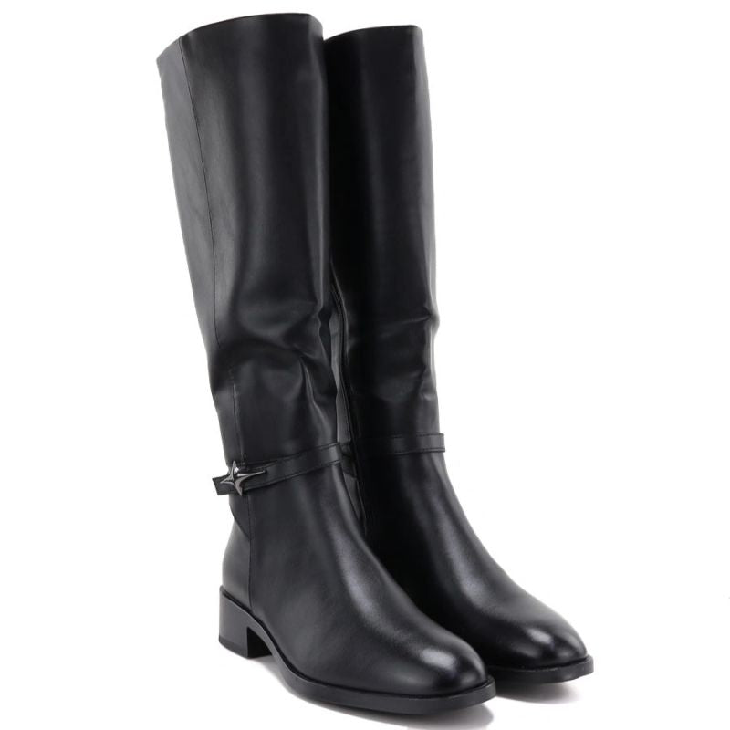 Women’s Black Officer Boots Potocki SZ12862