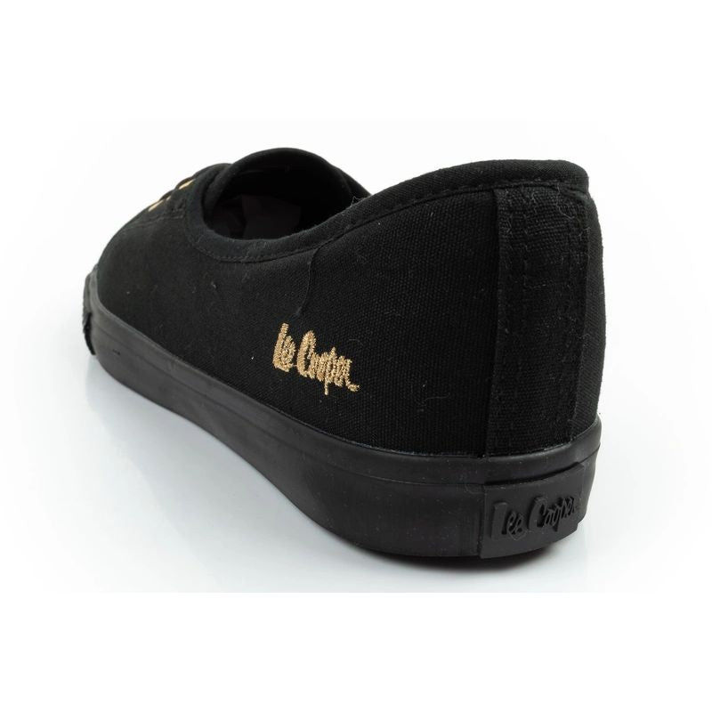 Lee Cooper shoes women's sneakers sporty black slip-on ballet flats