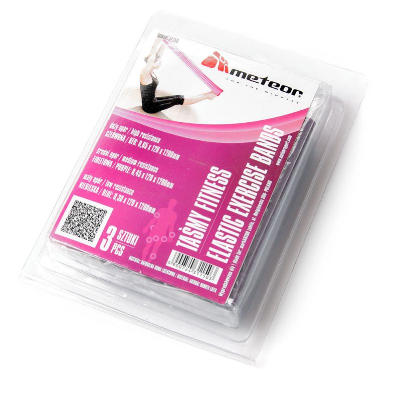 Meteor fitness band 120cm 3pcs 31150 Accessories/Training equipment Your Sports Performance