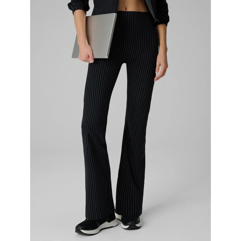 Women's striped leggings with flared legs 4F 4FRAW26TTIGF383-20S