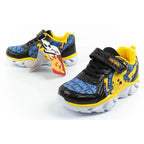 Leomil children's sports shoes Pokemon sneakers lightweight with velcro LED black yellow Leomil