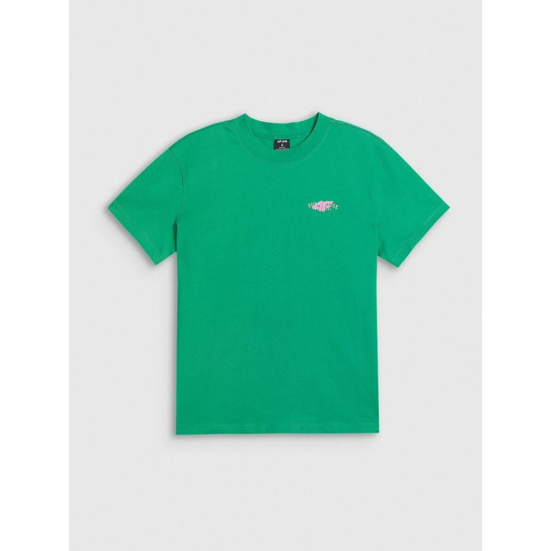 Women's loose T-shirt with print 4F 4FRSS26TTSHF4516-42S