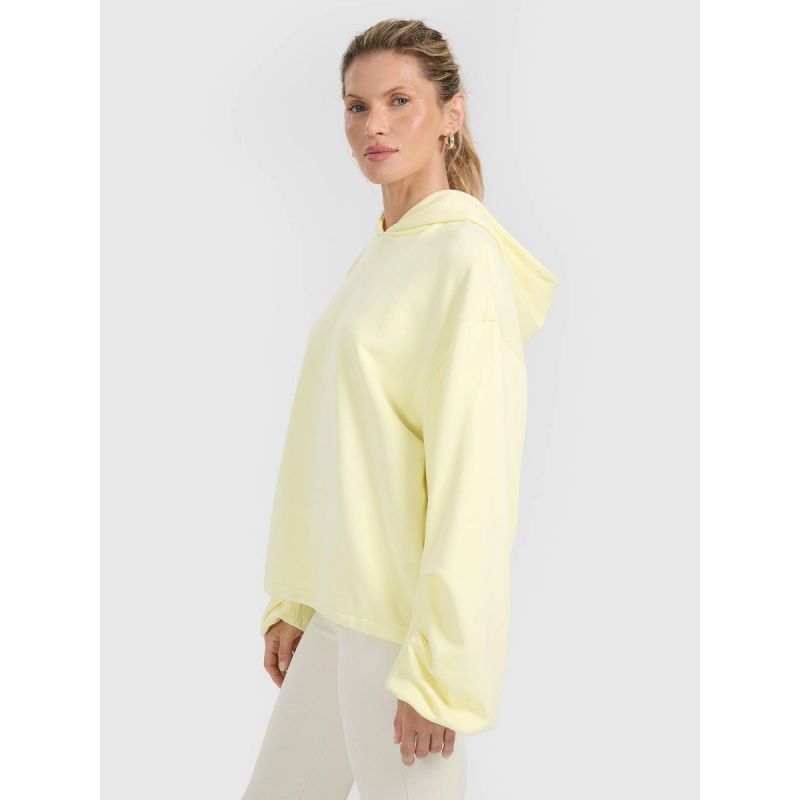 Women's sweatshirt with hood, open, 4F 4FRAW25TSWSF2462-73S *Kategoria tymczasowa Your Sports Performance