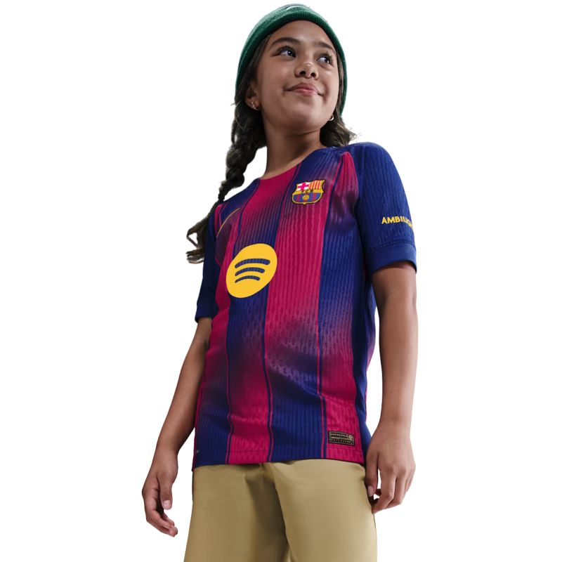 Nike FC Barcelona 2025/26 Match Home Kids' Jersey navy-burgundy HJ5216 456