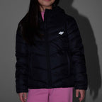 Girls' jacket 4F F0739 deep black 4FJWSS26TDJAF0739 20S