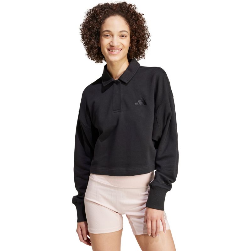Sweatshirt adidas All Szn French Terry Polo W IX3806 Clothing/Lifestyle/adidas Adidas