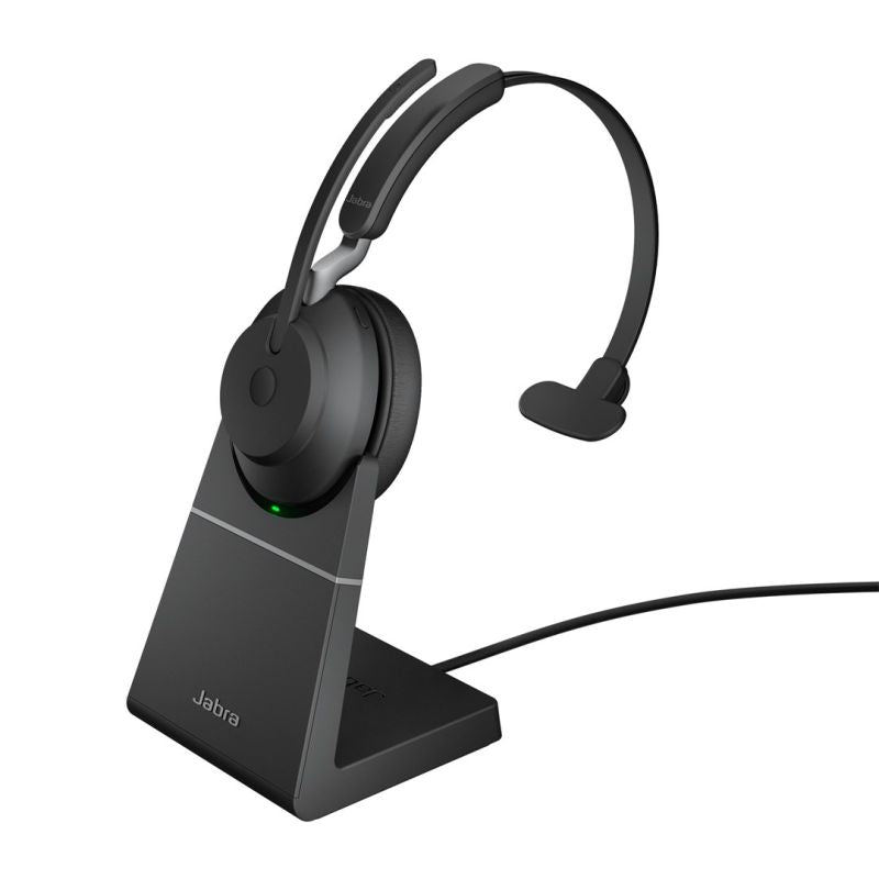 Jabra Evolve2 65 UC Mono Link380c Wireless On-Ear Headphones, Black In preparation Your Sports Performance