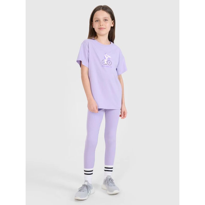 Girls' printed t-shirt 4F4FJRSS25TTSHF2645-52S *Kategoria tymczasowa Your Sports Performance