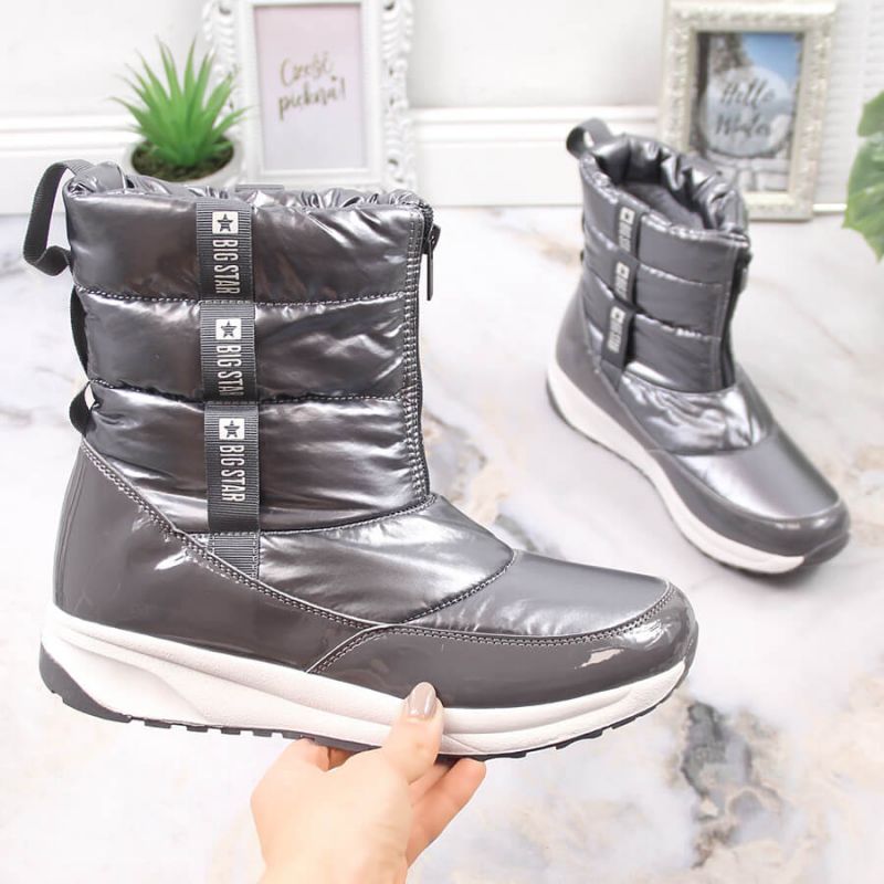 Metallic insulated snow boots Big Star W INT1785A Footwear/Lifestyle Your Sports Performance