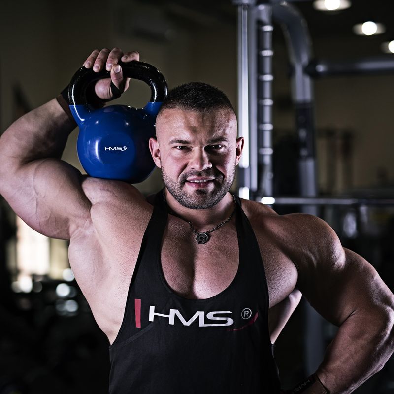 Kettlebell cast iron Blue HMS KNV16 16kg