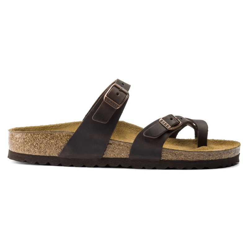 Birkenstock Mayari Habana Narrow Women's Flip-Flops, Nubuck Leather, Brown (0171323) To be categorized Your Sports Performance