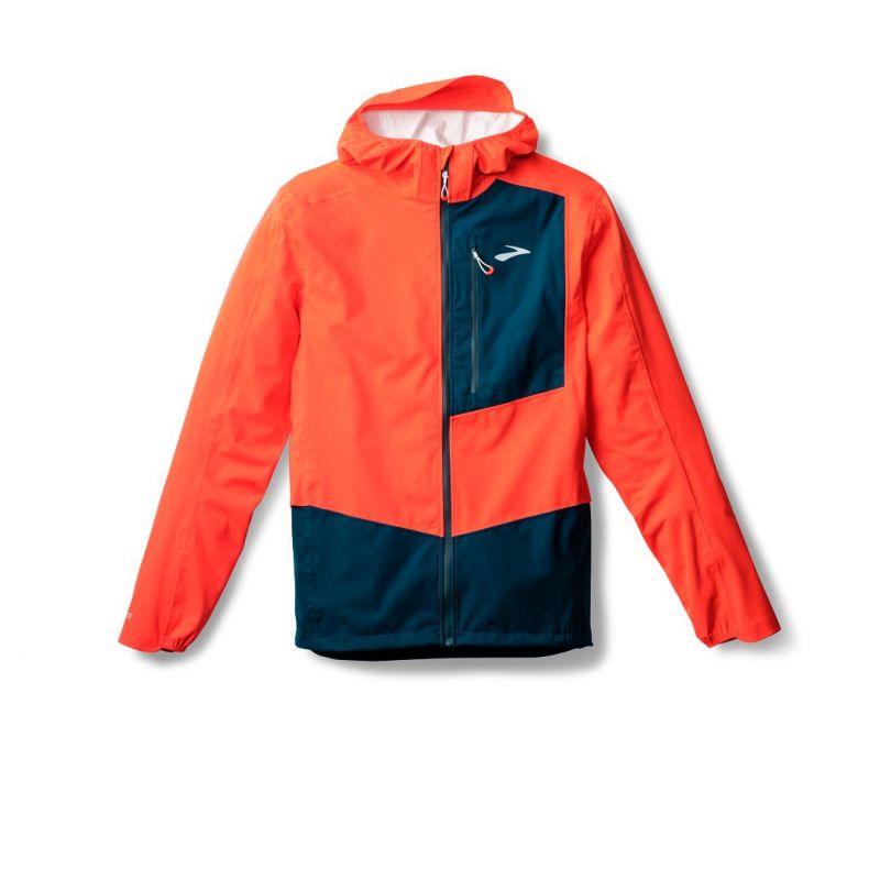 High Point Waterproof Jacket 2 Men's Running Jacket Orange Import z Brooks/Brooks/Kurtki Your Sports Performance