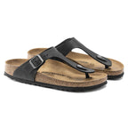 Birkenstock Gizeh NU Oiled Black Regular Women's/Men's Flip-Flops Oiled Leather for Wide Feet (0845251) Footwear/Lifestyle/Birkenstock/Japonki Birkenstock
