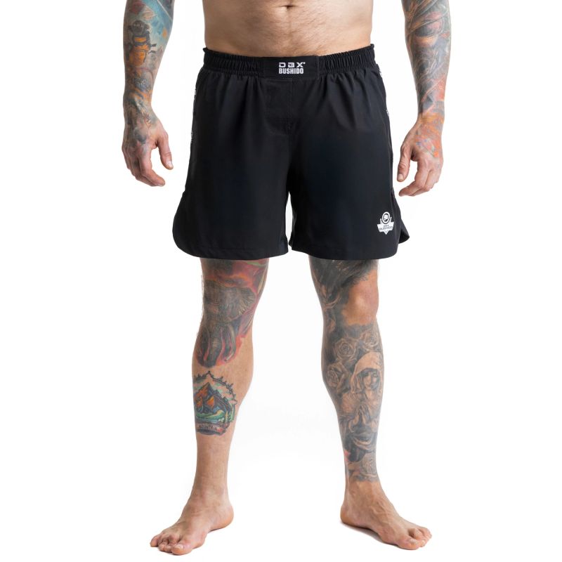 Black DBX Bushido MMA Shorts ODZIEŻ - Szorty treningowe Your Sports Performance