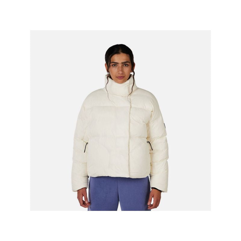 ROSSIGNOL W ARETU CROPPED DOWN JKT women's ski jacket white