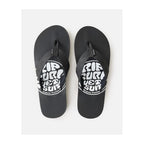 RIP CURL Ripper Bloom Open Toe Beach Flip-Flops Black