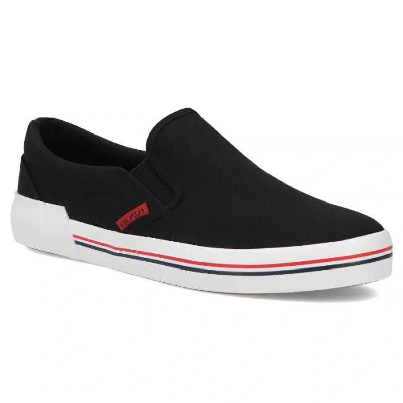 Men's slip-on sneakers, black, Filippo MTN7792 Filippo