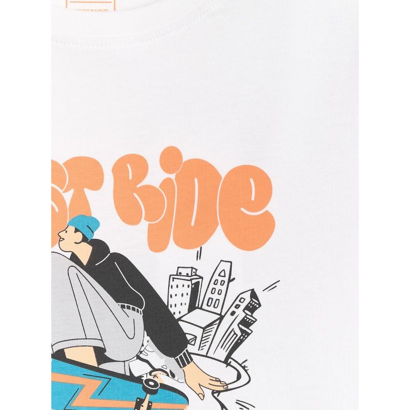 Boy's cotton T-shirt 4F 4FJRSS26TTSHM4171-10S