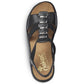 Black leather Roman sandals Rieker W 64580 Footwear/Outdoor Your Sports Performance