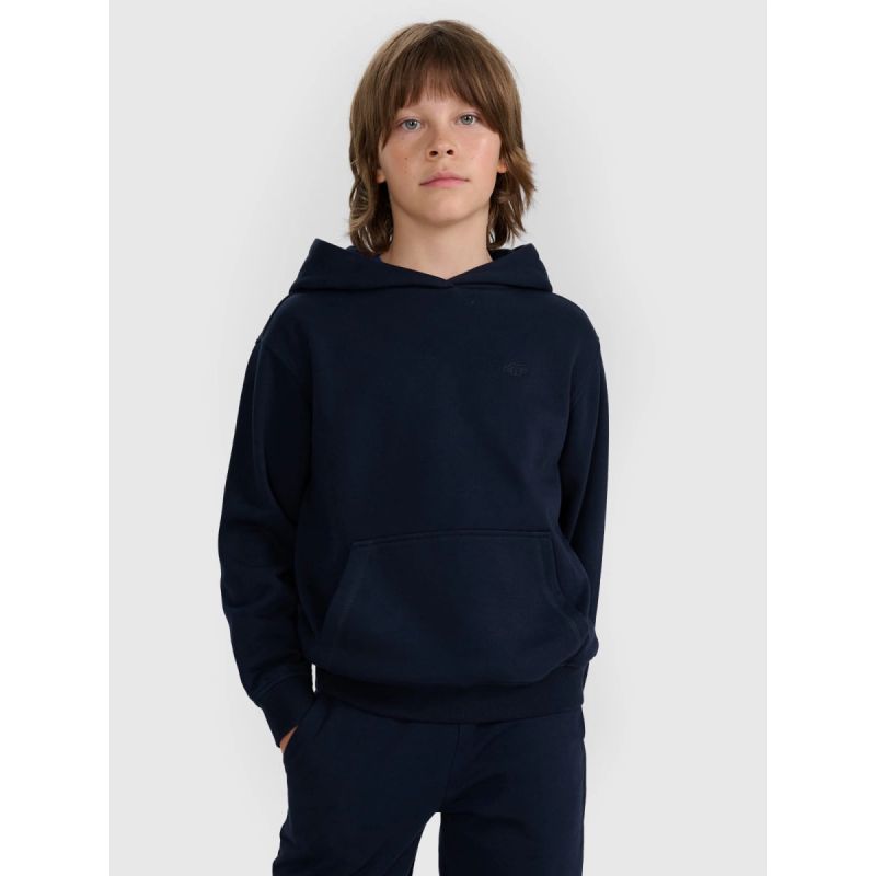 Boy's sweatshirt with hood, open, 4F 4FJWMM00TSWSM1860-31S 4f