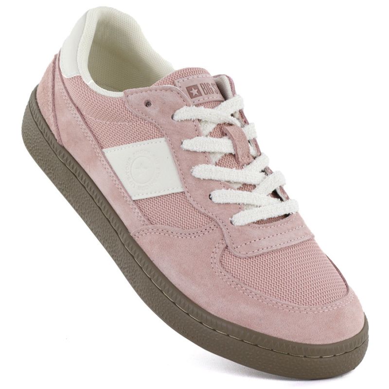 Women's pink leather sneakers Big Star TT274175 To be categorized Your Sports Performance