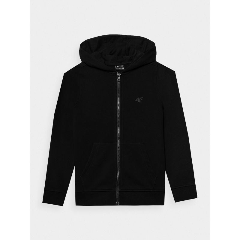 Girls' sweatshirt with a hood, 4F Junior Clothing Your Sports Performance