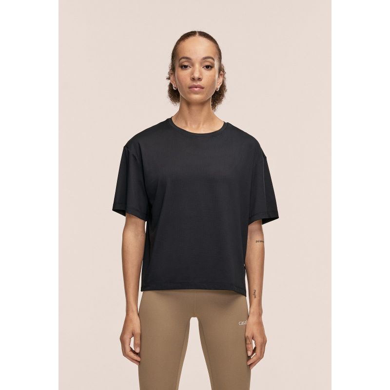 CASALL Women's Laser Mesh Tee Black