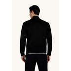 Paul&Shark men's cotton and lyocell zip-up sweatshirt, black (26411809-11)