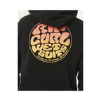 RIP CURL Wettie Passage Icon Zip Thru Men's Sweatshirt Black