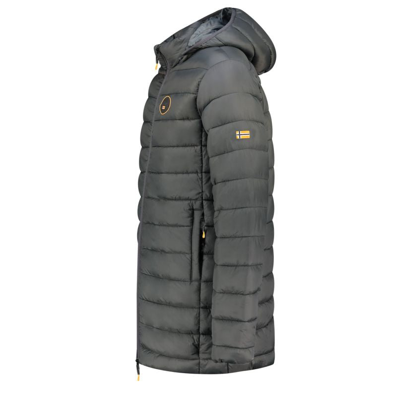 Geographical Norway men's jacket AMIGOMAP LONG HOOD DB DGREY MEN 233 DARK GRAY (WZ5086H/GN-GRIS FONCÉ) Geographical Norway