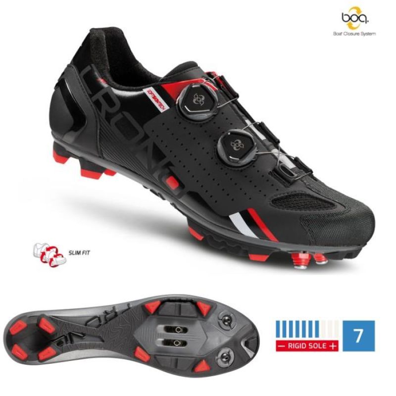 CRONO MTB shoes CX-2 black 46 nylon Footwear Your Sports Performance