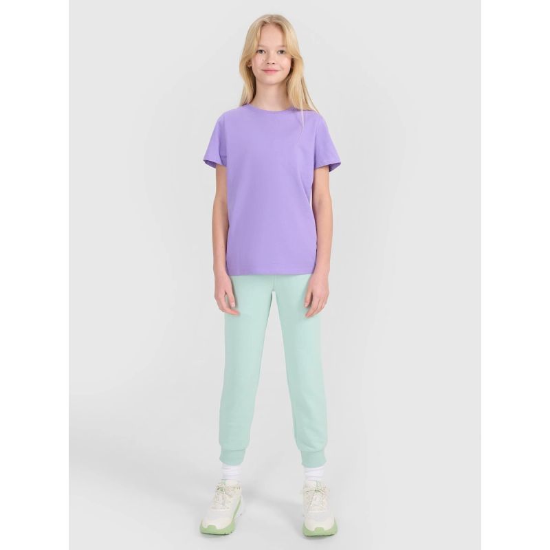 Girls' regular printed T-shirt 4F 4FJWSS25TTSHF2176-51S 4f