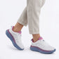 Women's white platform sneakers Big Star TT274046 Big Star