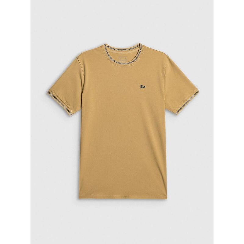 Men's regular plain T-shirt 4F 4FRSS26TTSHM3997-83S