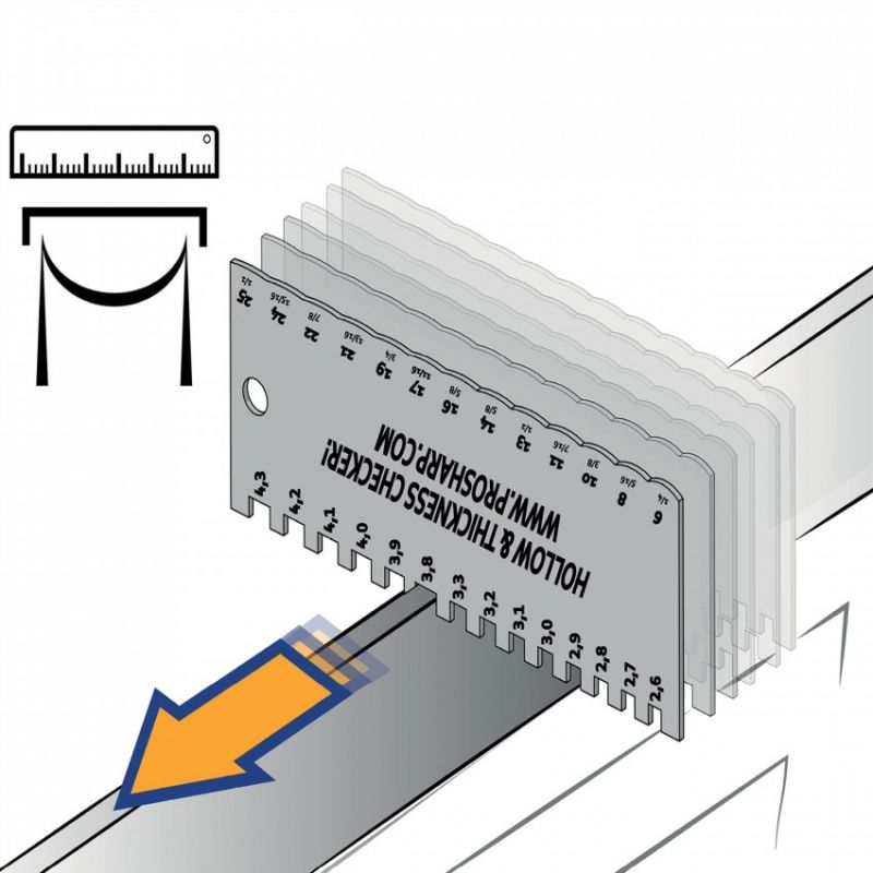 Prosharp Blade Thickness and Depth Gauge In preparation Your Sports Performance