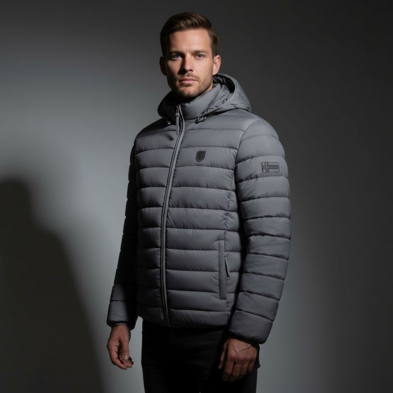 Geographical Norway men's jacket AMIGOTAL HOOD DB DGREY MEN 233 DARK GRAY (WZ5179H/GN-GRIS FONCÉ) In preparation Your Sports Performance