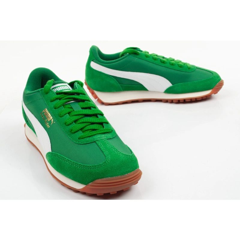Puma Easy Rider Vintage Suede Kids' Sports Shoes, Green, Fashionable