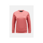Peak Performance W Original Small Logo Crew Pink Sweatshirt Clothing Your Sports Performance