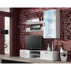 SOHO hanging display cabinet white/white gloss Bufety i witryny/Bufety i witryny na drewnianej podstawie Your Sports Performance