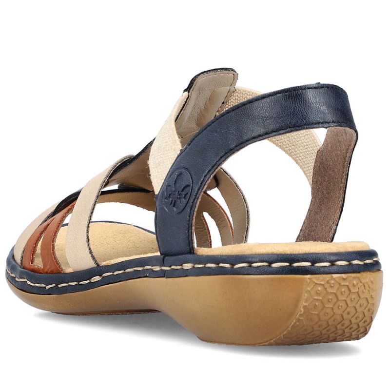 Comfortable Rieker W RKR662 multicolor sandals