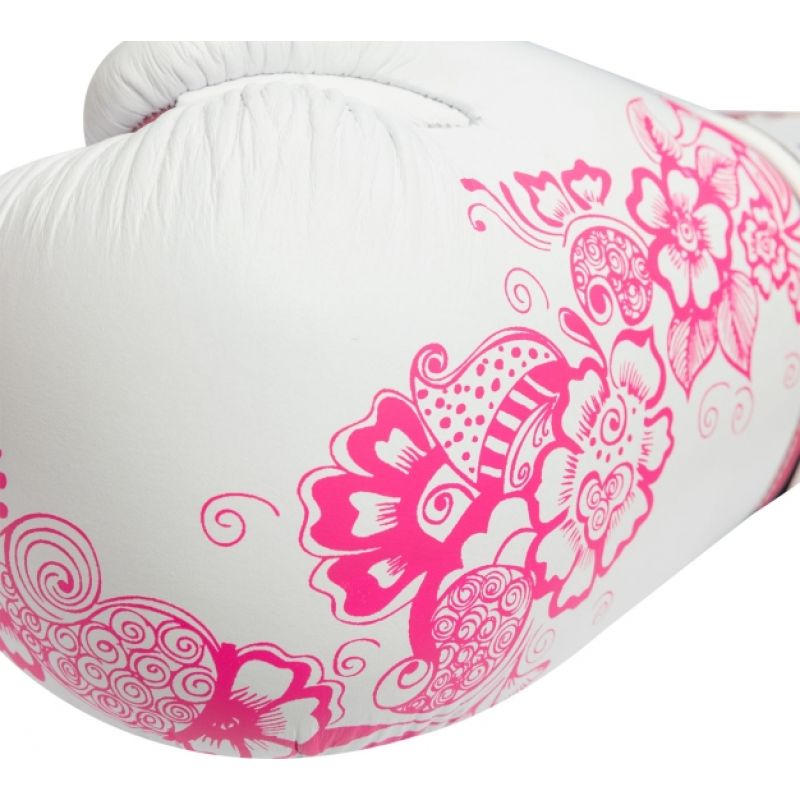 TOP TEN "Ultimate Woman" Boxing Gloves 10 oz White and Pink