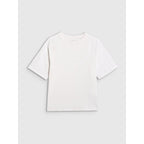 Plain Oversized Boys' T-Shirt 4F 4FJWAW25TTSHM2411-10S