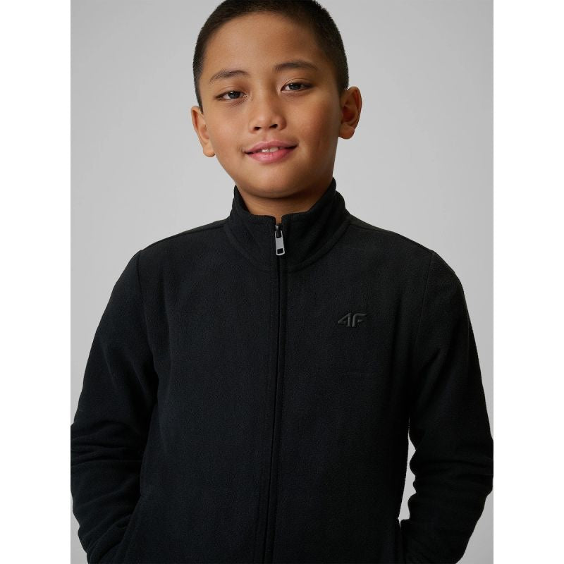 Regular fleece without hood for boys 4F 4FJRSS26TFLEM508-20S 4f