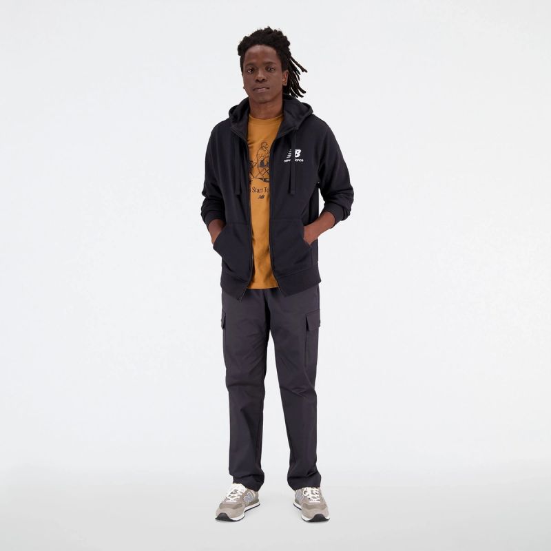 New Balance Essentials Stacked Logo Fren BK M MJ31536BK sweatshirt Clothing/Lifestyle/New Balance New Balance