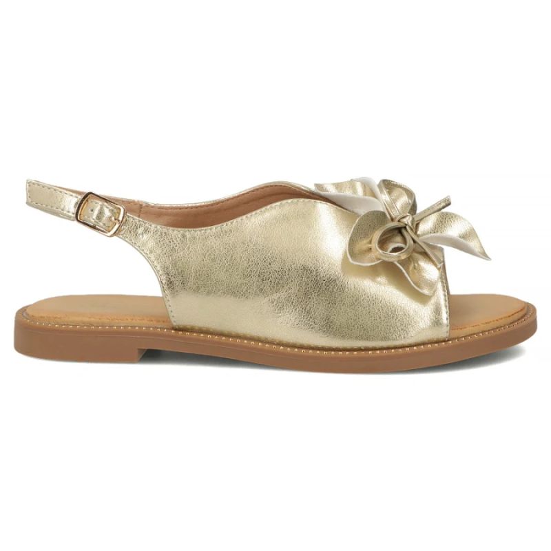 Women's gold flower sandals Filippo DS7891