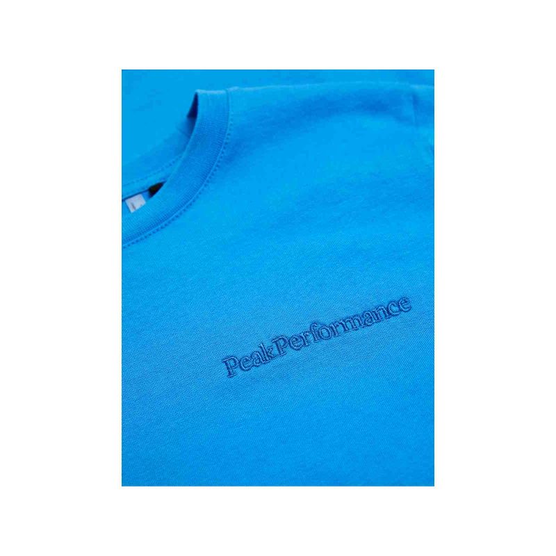 PEAK PERFORMANCE Jr Original Small Logo Tee blue