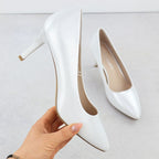 Women's satin silver pumps Sergio Leone 1336 Footwear Your Sports Performance